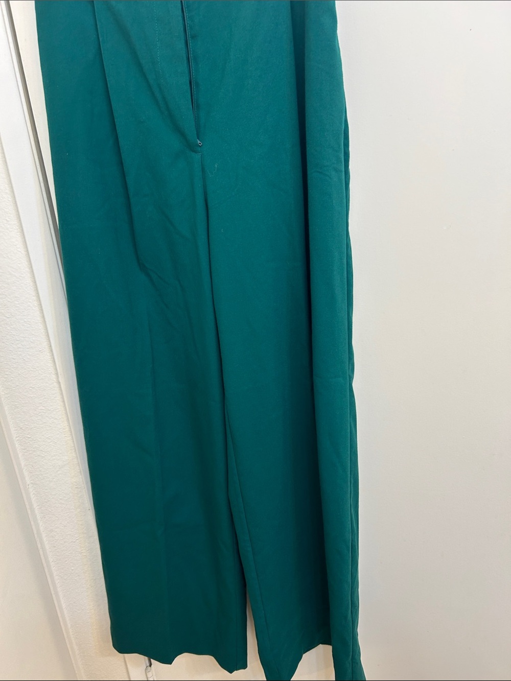 Zara Teal Wide-Leg Trousers